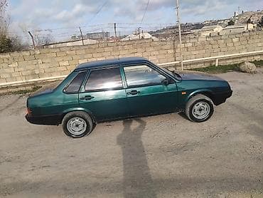 maşin vaz: LADA Samara (21099) sedan - Kuzov: 4 qapılı sedan, tünd yaşıl rəng - — 5