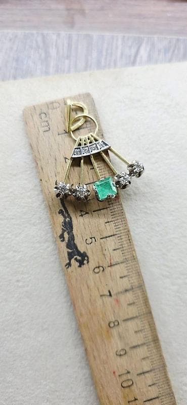 Şəxsi əşyalar: Kulon, Sarı qızıl, 750 Əyar, Brilyant, 1.51-2.00 Karat, 7 g — 3