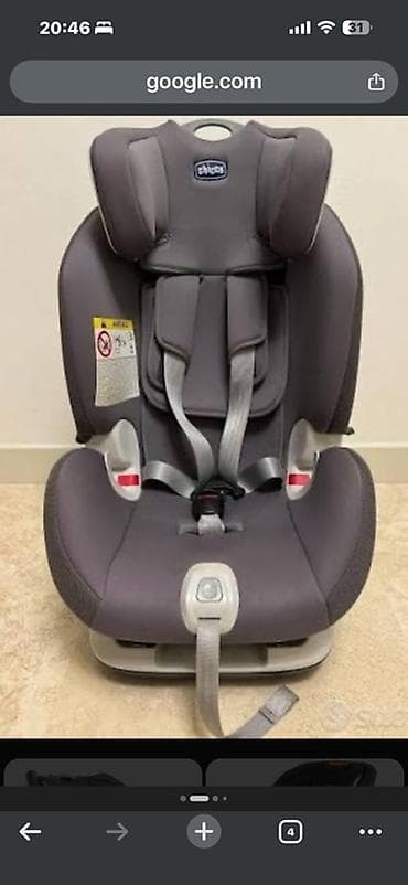 göy bodiklər: Chicco uşaq avtomobil oturacağı - Rəng: tünd boz - Təhlükəsizlik: 5 — 1