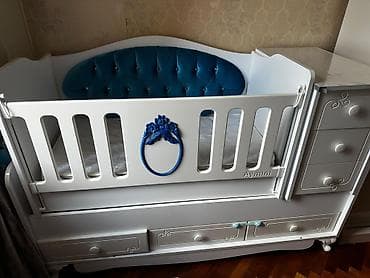 ortopedik içlik: Oğlan və qız üçün, İşlənmiş, Dördbucaq, Beşik, Matras ilə, Yellənmə mexanizmsiz — 2