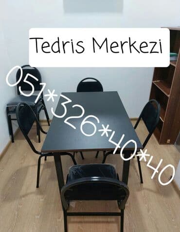 kreditlə masa dəsdi: Qonaq otağı üçün, Yeni, Dördbucaq masa, 4 stul — 1