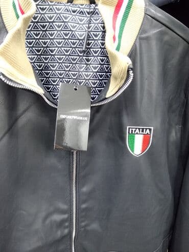 kişi dəri godəkcələr: Emporio Armani kişi dəri gödəkcə. Premium modeldi 290m satışı olub — 2