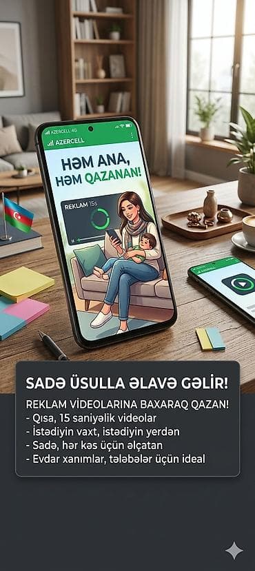 💰 15 SANİYƏ – SƏN DƏ QAZAN! 💰 📱 Mobil telefondan istifadə edərək qısa lalafo.az -da 💰 15 SANİYƏ – SƏN DƏ QAZAN! 💰 📱 Mobil telefondan istifadə edərək qısa
