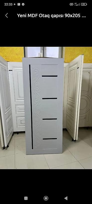 07 sekli: Yeni Otaq qapısı 90x205 sm Naliçnik ilə, Zəmanətli, Ödənişli quraşdırma, Pulsuz çatdırılma — 3