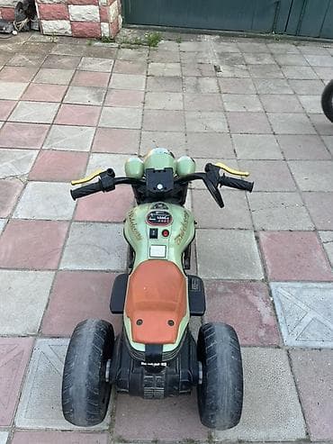 ucuz maşn: Uşaq elektrik motoskleti – 3 təkərli, yaşıl rəng 350 azna alınıb — 2