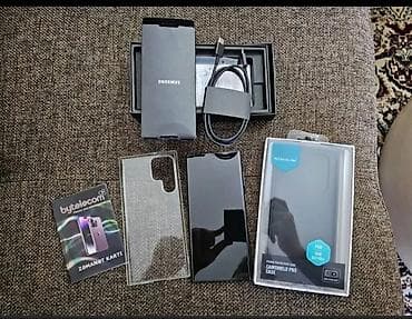 50 kv kondisioner: Samsung Galaxy S22 Ultra, 512 GB, rəng - Qara, Sənədlərlə — 1