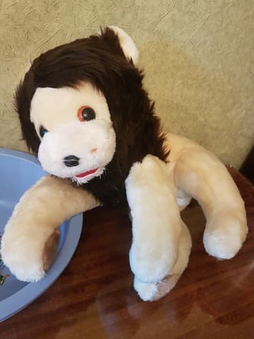 советская мягкая игрушка: ● Yumşaq ŞİR oyuncaq ● Almaniya istehsalı. ( Made in GDR ). Sovet — 2