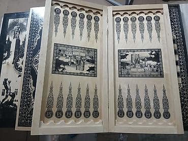 + 3 azn das ve zerler Ağacdan hazırlanmış 2-in-1 stolüstü oyun dəsti –