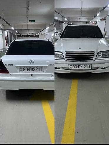 mercedes benz c200: Mercedes-Benz C-Class C200 sedan - Kuzov: sedan, ağ rəng - Mühərrik — 2