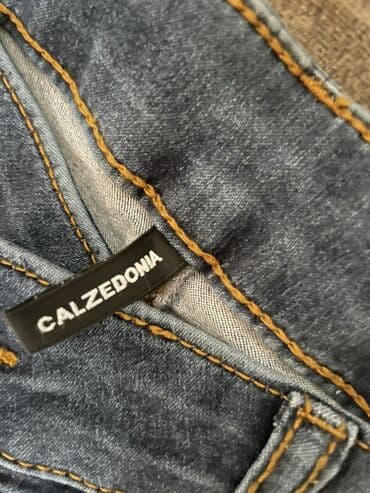 Alt paltarı: Qadın/Unisex cins şalvar dəsti 1) Açıq mavi mom fit cins - Yüksək — 8