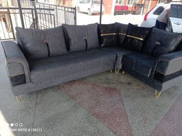 Другая мебель: Угловой диван, Новый, Раскладной, С подъемным механизмом, Велюровая ткань, Бесплатная доставка — 4