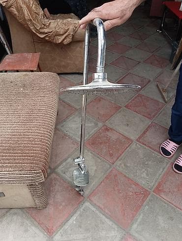duw: Duş başlığı və boru dəsti - Material: xrom örtüklü metal - Komplekt — 1