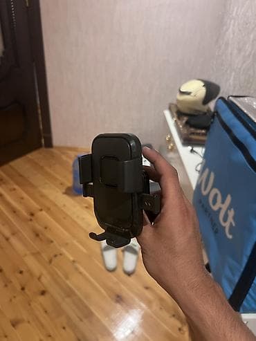 w211 acar: Velosiped/Motosiklet üçün telefon tutacağı - Rəng: qara - Sükan — 2