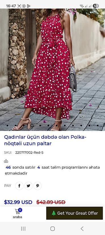 kohnə sifer: Qadınlar üçün dəbdə olan polka-nöqtəli uzun paltar yeni kimidir 2 ce — 4