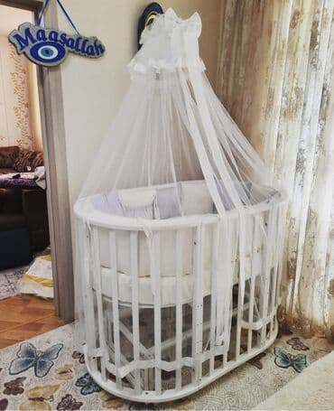 Uşaq çarpayısı üçün cibinlik dəsti - Dəst tərkibi: metal karkas (iki