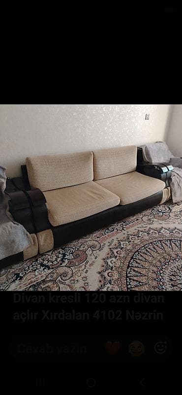 Divan kresli 120 azn divan açlır Xırdalan 4102 Nəzrin — 1