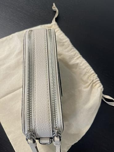 Çantalar: Tory Burch çiyin/çarpaz çanta - Material: toxumalı dəri - Rəng: açıq — 4