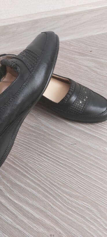 zamşa qadın baletkaları: Baletkalar, Ölçü: 38, rəng - Qara, İşlənmiş — 2