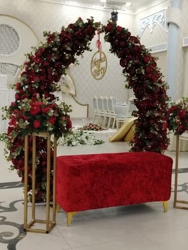 yuxuda yolka görmək: Xına/nişan mərasimləri üçün dekor dəsti - Tərkibi: qırmızı gül və — 3