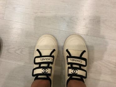 высокие кеды: Размер: 39, цвет - Белый, Б/у — 4