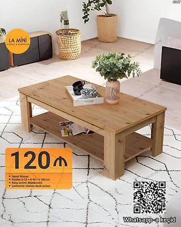 Düz masa, Açılmayan, Təkərsiz, Taxta, Zəmanətsiz, Pulsuz quraşdırılma