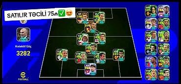 EFootball hesabı – güclü komanda tərkibi - Komandanın “Kollektiv — 1