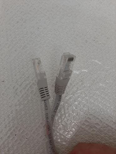 kabel aux: RJ45 şəbəkə kabelləri (Ethernet patch kabeli) - Uclar: 2x RJ45 (8P8C) — 1