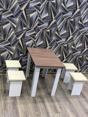 yazı masa: Mətbəx üçün, Yeni, 4 stul — 1