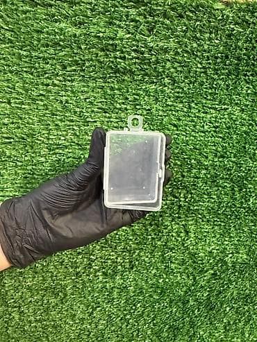 Şəffaf plastik mini qutu - Material: şəffaf plastik - Quruluş