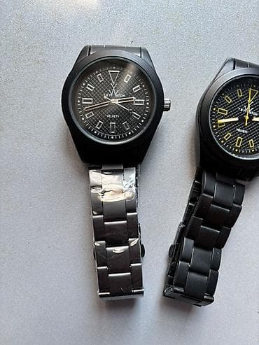 elektron saatlar ucuz qiymete: Yeni, Qol saatı, rəng - Qara — 2