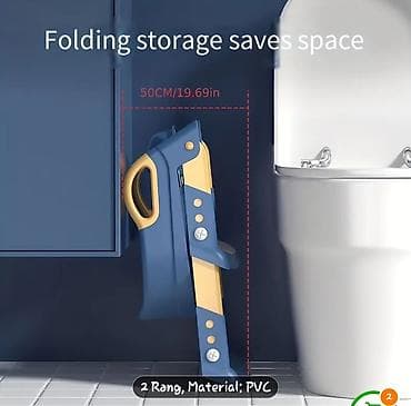 ayaqyolu: Uşaq tualet təlimi üçün qatlanan nərdivanlı oturacaq. Baha alınıb,az — 3