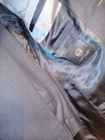 kişi ucun klassik qara kostyum: Kişi üçün kastyum şalvar dəsti. Təmiz Türkiyə məhsulu. Razmer:46 — 5