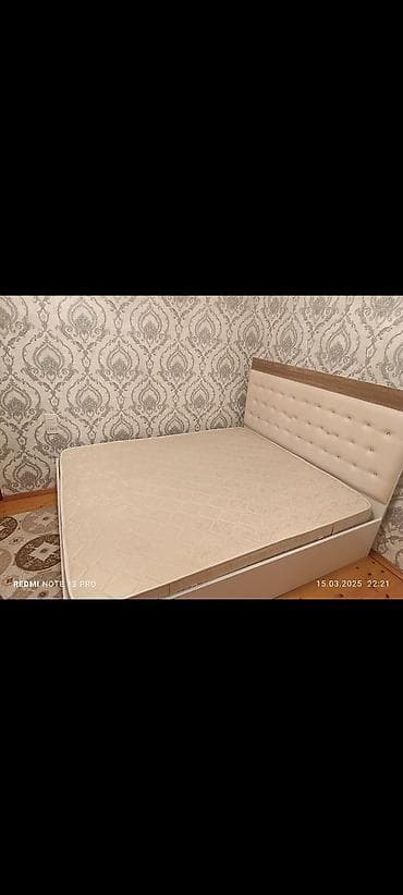 yatak matrası: İki nəfərlik yataq çərçivəsi və döşək - Ölçü: standart iki nəfərlik — 4