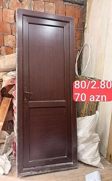 Hamam üçün İşlənmiş Plastik qapı Çərçivə ilə, Zəmanətsiz, Ünvandan götürmə