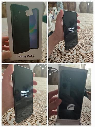 Мобильные телефоны и аксессуары: Samsung Galaxy A36, 256 ГБ, цвет - Черный, Отпечаток пальца — 1