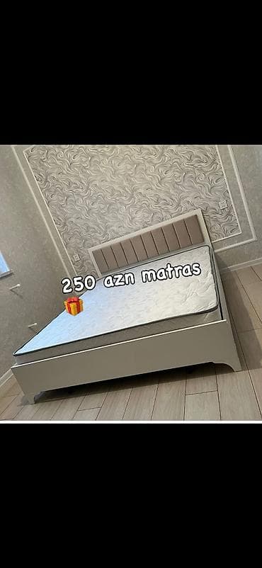 mini masa: Müasir dizaynlı taxta çarpayı və matras dəsti. Xüsusiyyətlər: - Rəng — 1