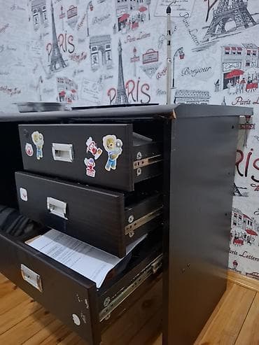 komputer setup: Düz masa, Polkasız, Siyirməli, Sadə laminat, Zəmanətsiz, Kredit yoxdur — 3