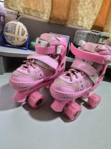 Məhsul: Uşaq dördtəkərli patinlər (rollers) - Rəng: Çəhrayı - Dizayn — 2