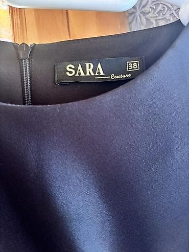 muellimler gunu hediyye: SARA Couture qara rəsmi/axşam libası - Rəng: klassik qara - Siluet — 4
