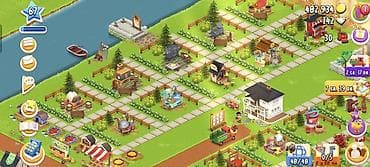 Hay-Day oyunu 67 səviyə 142 kristal 400 min pul, 4300 depo dolu və s