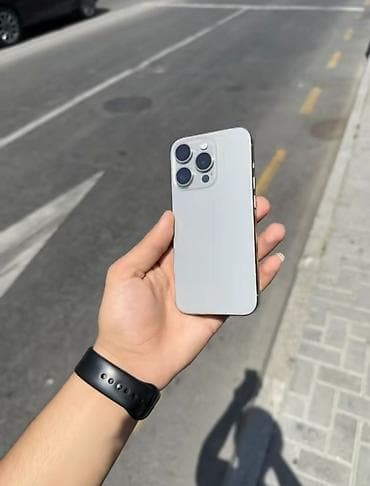 iphone 15 qiymət: IPhone 15 Pro, 256 GB, Natural Titanium, Face ID — 1