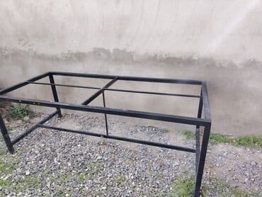 bag ucun masalar: Metall çarpayı/tumba çərçivəsi - Material: qalın divarlı kvadrat — 1