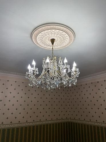 Çılçıraq, 10 və daha çox lampa, Xrustal — 1