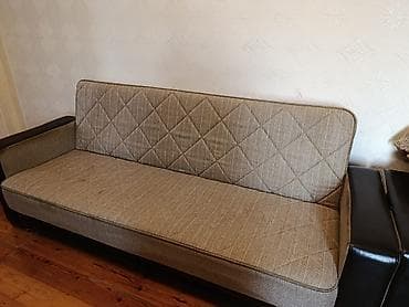 divan krislo: İşlənmiş, Di̇van-kravat, 2 kreslo, Divan, Bazalı, Açılan — 1