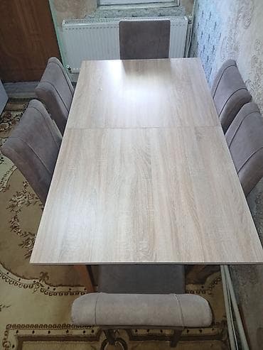 Qonaq otağı üçün, Açılmayan, Dördbucaq masa, 6 stul — 3