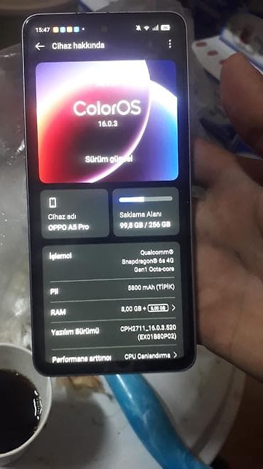 drellerin satisi: Satılır: OPPO A5 Pro (256 GB) Naxçıvan Telefon əla vəziyyətdədir — 3