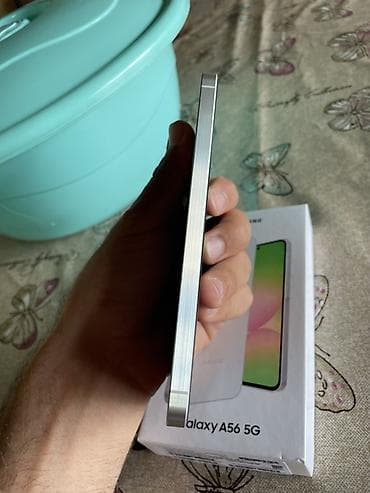 iphone 14 pro işlənmiş: Samsung Galaxy A56 5G, 256 GB, rəng - Ağ, Barmaq izi — 9