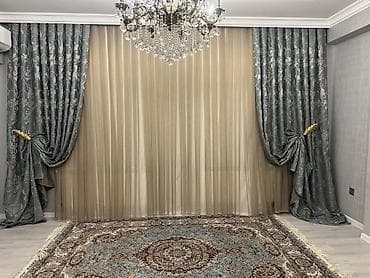 perdeler: Klassik üslubda pərdə dəsti - Komplekt: ikiqat sistem – qalın — 2