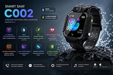 samsung tab 9: Kateqoriya: Smart saatlar Smart saat Smart Berry C002 Black Brend — 2