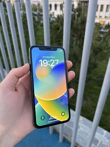 iohone x: IPhone X, 256 GB, Space Gray, Face ID — 7